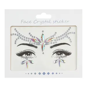 Pegatinas de cristal para la cara diamantes de imitación joyas corporales para fiesta festival.