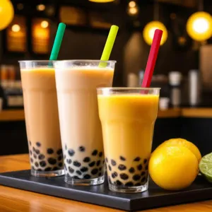 Cannucce di plastica spesse usa e getta per bubble tea e bevande, 11x210mm ingrosso.