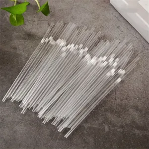 Pailles en plastique transparentes pour cocktails et jus de fruits pailles jetables bar