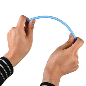 Herbruikbaar PP kunststof hard rietje voorzien van bevestigingsring, gekleurd 27cm.