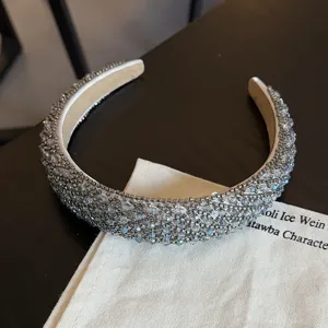 Handgemaakte kralen haarband luxe sprankelende kristalen haarhoepel dames haaraccessoire
