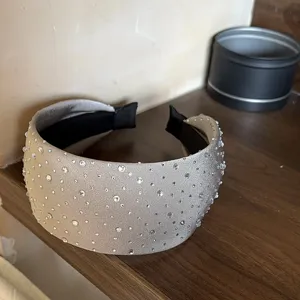 Brede haarband met strass stenen sprankelende haaraccessoire glinsterende kristallen