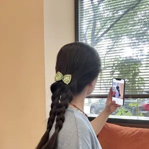 Strass strik haarspeld glinsterende kristallen haaraccessoire voor elegante vrouwen en meisjes.