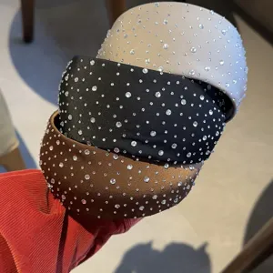 Elegante strass brede haarband set, stijlvolle sprankelende kristallen haarrepen voor dames.