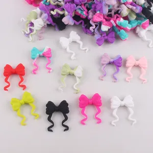 Siliconen strik kraaltjes voor DIY kralen pennen, kleurrijke accessoires voor sieraden maken.