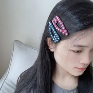 Lancetta per capelli con strass scintillanti accessorio elegante per uso quotidiano