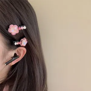 Pinces à cheveux florales et élégantes pour femmes, superbes accessoires coiffures quotidiennes.