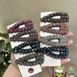 Fermagli per capelli con strass scintillanti forcine accessori eleganti per donne e ragazze