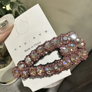Fermaglio per capelli con strass squisito cristallo scintillante forcina accessori per capelli