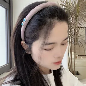 Eleganter schmaler bedruckter Strass-Haarreif für Damen, minimalistisches Haaraccessoire.