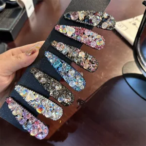 Ensemble de barrettes à cheveux en strass cristal étincelant accessoires pour cheveux
