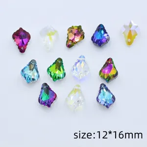 Πολύχρωμο κρυστάλλινο μενταγιόν 12x16mm κομμένο αξεσουάρ κοσμημάτων χονδρική πώληση