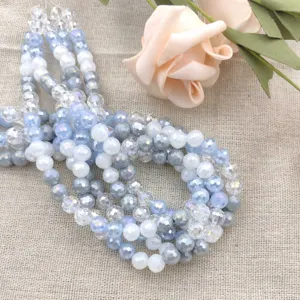 8mm Gekleurde Gefacetteerde Glas Kristal Kralen Voor DIY Armband Ketting Sieraden Maak