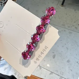 roze strass haarspeld metalen haarklem schattige clip kristal haaraccessoires glanzend