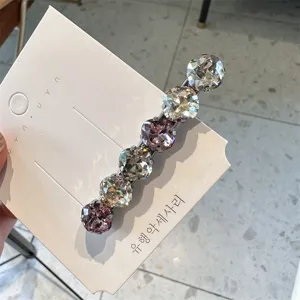 Koreaanse chique strass haarspeld sprankelende kristallen barrette elegante zijclip voor vrouwen