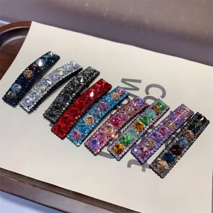 Kleurrijke strass haarspelden sprankelende haarklemmen haaraccessoires voor vrouwen