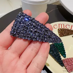 Pince a cheveux triangle en strass barrette cheveux cristal scintillante accessoires
