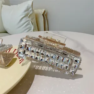 Kristall Haarklammer glitzernde Strass grosse Haarklammer elegante Haarspenner Damen Accessoire