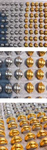 Geometric metal wave earrings, stylish silver and gold fashion jewelry for women daily wear.