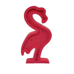 Pink Flamingo LED Night Light Cute Animal Atmosphere Decorative Lamp for Kids Room Nursery