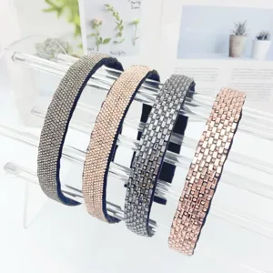 Crystal rhinestone headbands stylish sparkling hair hoops for women daily wear and parties.