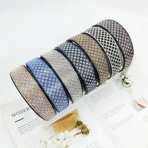 Crystal rhinestone headband set for women, sparkling diamond hair hoop fashion hair accessories.