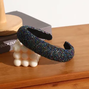 Fashion rhinestone beaded headband for women luxury sparkly crystal hair hoop hair accessories