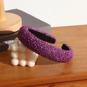 Purple textured headband fashion hair hoop for women chic daily hair accessories style