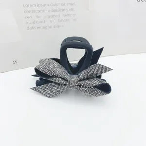 Elegant Rhinestone Bow Hair Claw Clip Crystal Hair Accessories For Women Girls Fashion Hair Styling Tools