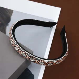 European American cross-border rhinestone headband retro fashion women hair hoop