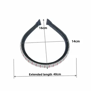 Rhinestone pearl headband bohemian style hair hoop sparkling crystal hair accessories