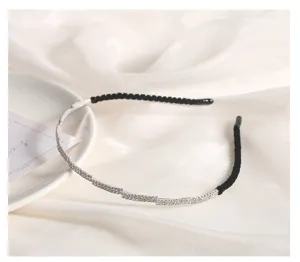 Elegant rhinestone headband sparkling crystal hair hoop chic alloy fashion hair accessory