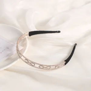 Rhinestone crystal hair hoop elegant alloy headband fashion sparkly hair accessories for women