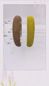 Handmade full rhinestone headbands set, thickened sponge high crown hair hoops for women.