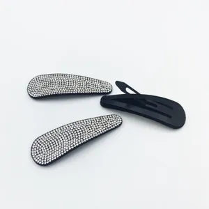 Rhinestone hair clips sparkly side snap clips crystal hair accessories for women girls