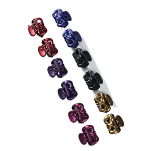 Mini bow hair claw clips set metallic small hair catch pins for women girls hair styling tools