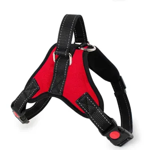 Pettorina riflettente resistente per cani di taglia grande, comoda imbracatura per animali.