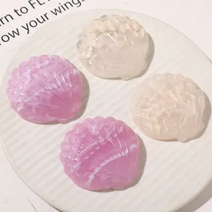 Oceaanstijl Schelp Hars Patch Voor DIY Sieraden Maken Gradiënt Jade Gevoel Schelp Hanger Oorbellen Haaraccessoires