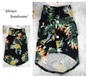 Sommer Hundeshemd mit Ananas Muster atmungsaktive Haustier Kleidung fur kleine Hunde