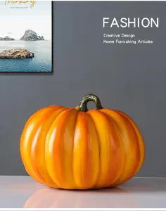 Resin pumpkin ornament creative Halloween decor tabletop modern home figurine home decoration