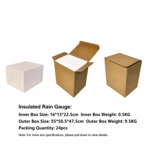 Sturdy protective packaging boxes and foam inserts for resin gnome rain gauge safe shipping.