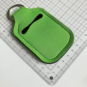 Funda de botella de perfume de neopreno llavero soporte para gel desinfectante portátil