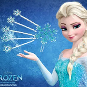 Snowflake crystal hair clips and accessories inspired by winter fairy tales for kids.