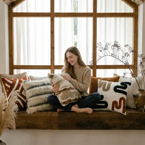 Modern Minimalistischer Plüsch Zierkissenbezug Weicher Dekorativer Kissenbezug Für Sofa Wohnzimmer Bettwäsche Heimdekoration