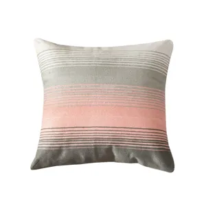 Nordic style striped throw pillow, cozy decorative cushion for living room sofa bed.