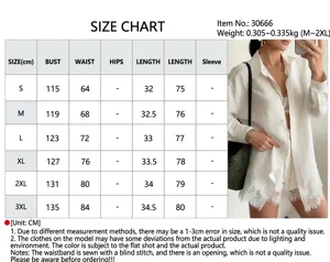 Detailed size chart and model wearing view for the stylish casual white shirt shorts set.