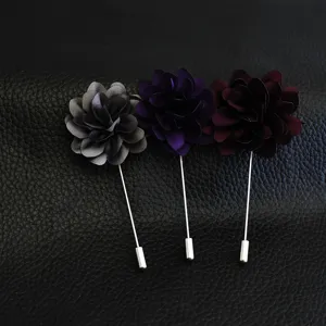 Ensemble de broche epingle a revers en tissu pour costume dhomme mariage accessoire floral
