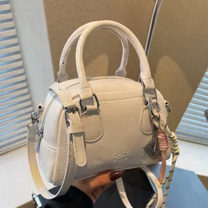 Women PU Leather Handbag Casual Minimalist Crossbody Bag Stylish Top Handle Boston Bag Chic Commuting Shoulder Bag Female Purse