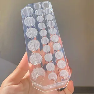 Clear acrylic 26-hole makeup brush holder cosmetic storage display stand for brushes