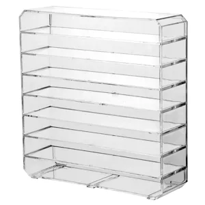 Organizador de estante de almacenamiento de exhibición acrílico transparente para autos.